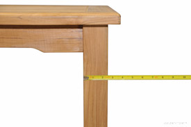 Thick Teak Timbers are used in the Table Legs of Goldenteak's Premium Teak Furniture